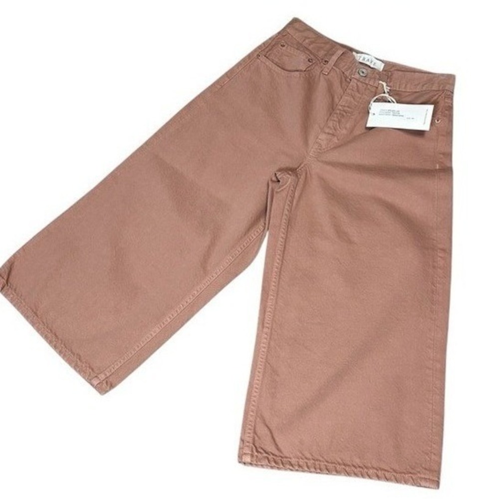 NWT TRAVE Denim Culottes Women's High-Rise "Talitha" in "Faded Rose" Size 26